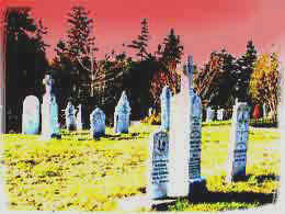 A graveyard