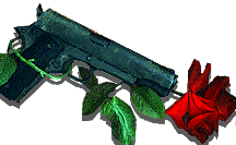 gun and rose
